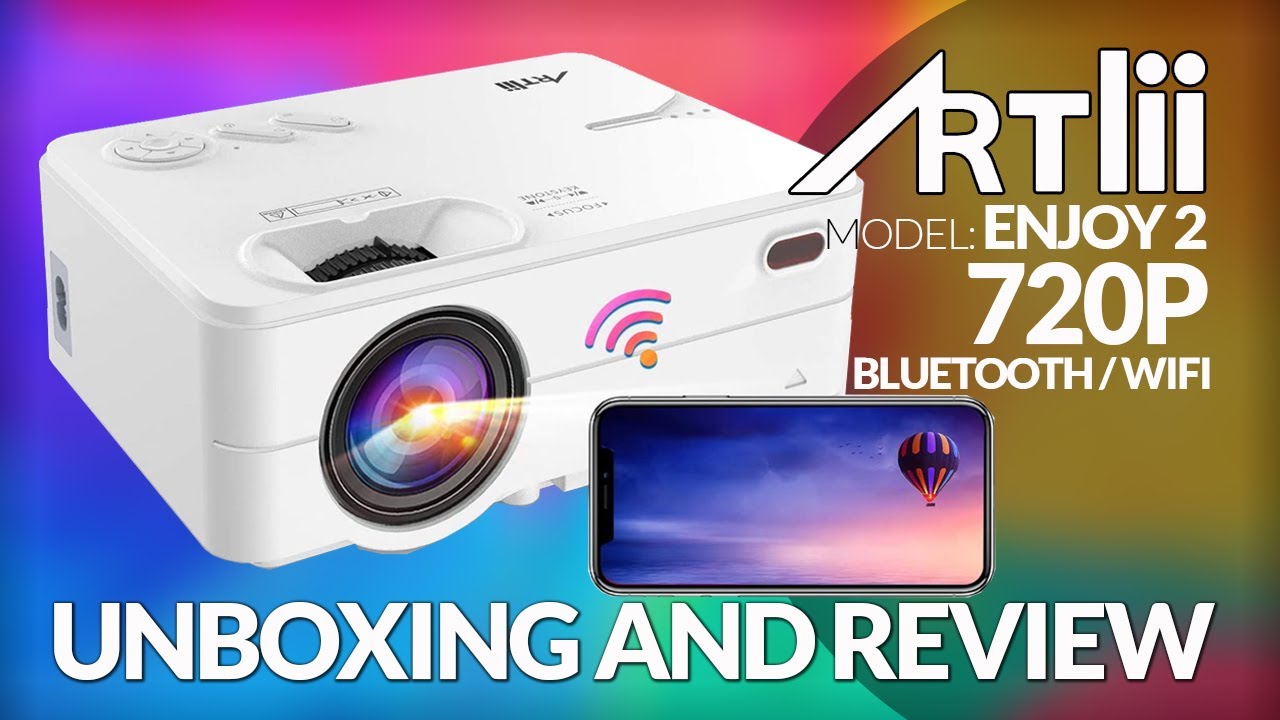Artlii Enjoy 2 LED Bluetooth & WIFI Budget Projector Native 720P